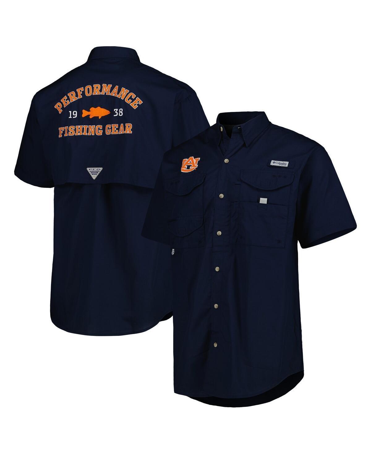 Mens Columbia Auburn Tigers Bonehead Button-Up Shirt Blue Product Image