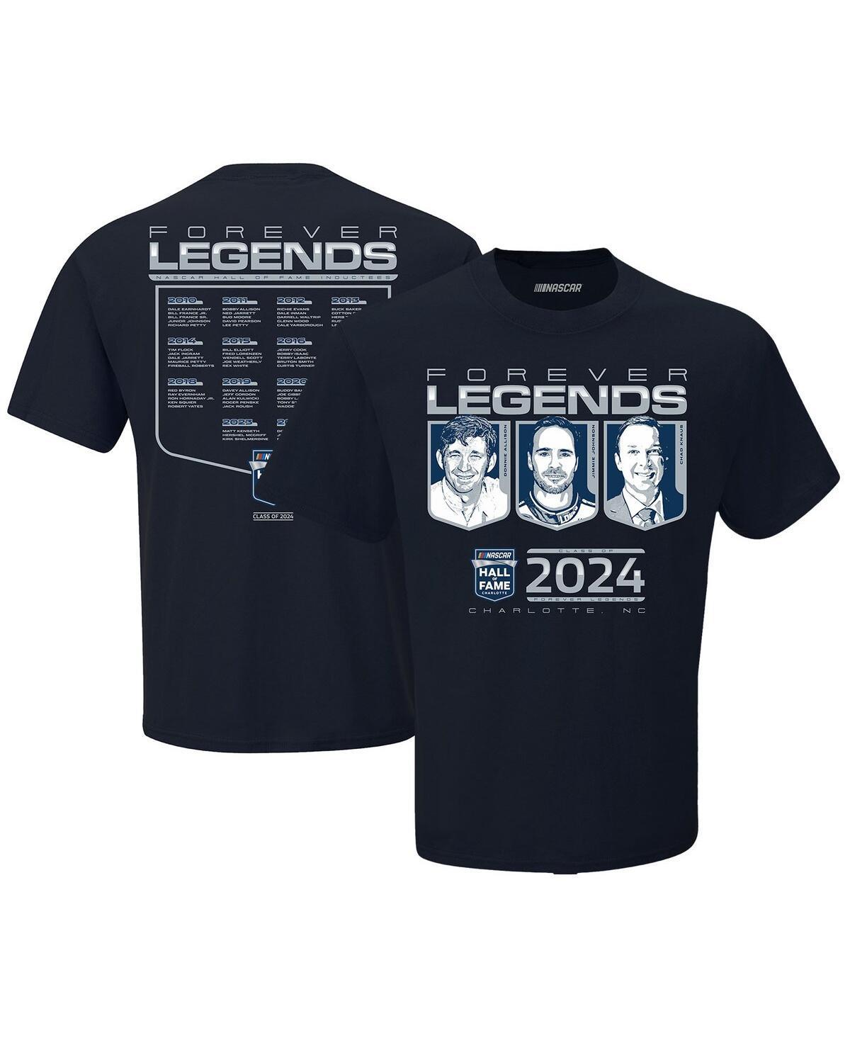 Mens Checkered Flag Sports Navy Nascar Hall of Fame Class of 2024 T-shirt Product Image