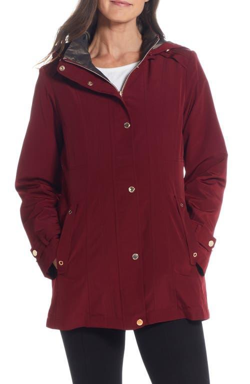 Gallery Water Resistant Zip Front Rain Jacket Product Image