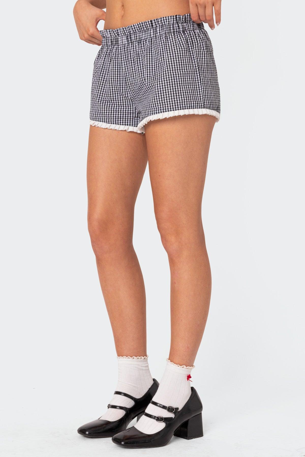 Kyra Gingham Shorts Product Image