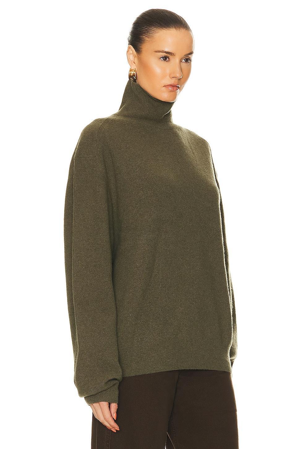 Lemaire Turtleneck Jumper in Army Product Image