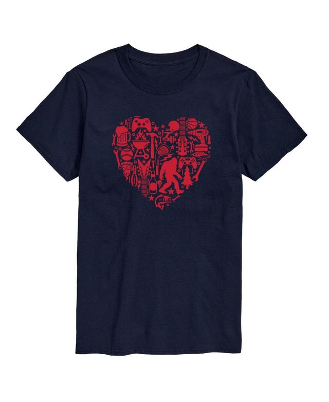 Airwaves Mens Valentines Day Short Sleeve T-shirt Product Image