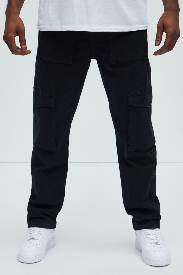 Howard Relaxed Cargo Pants - Black Product Image