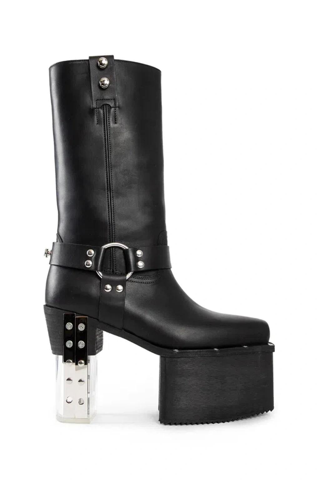 RICK OWENS Man Black Boots Product Image