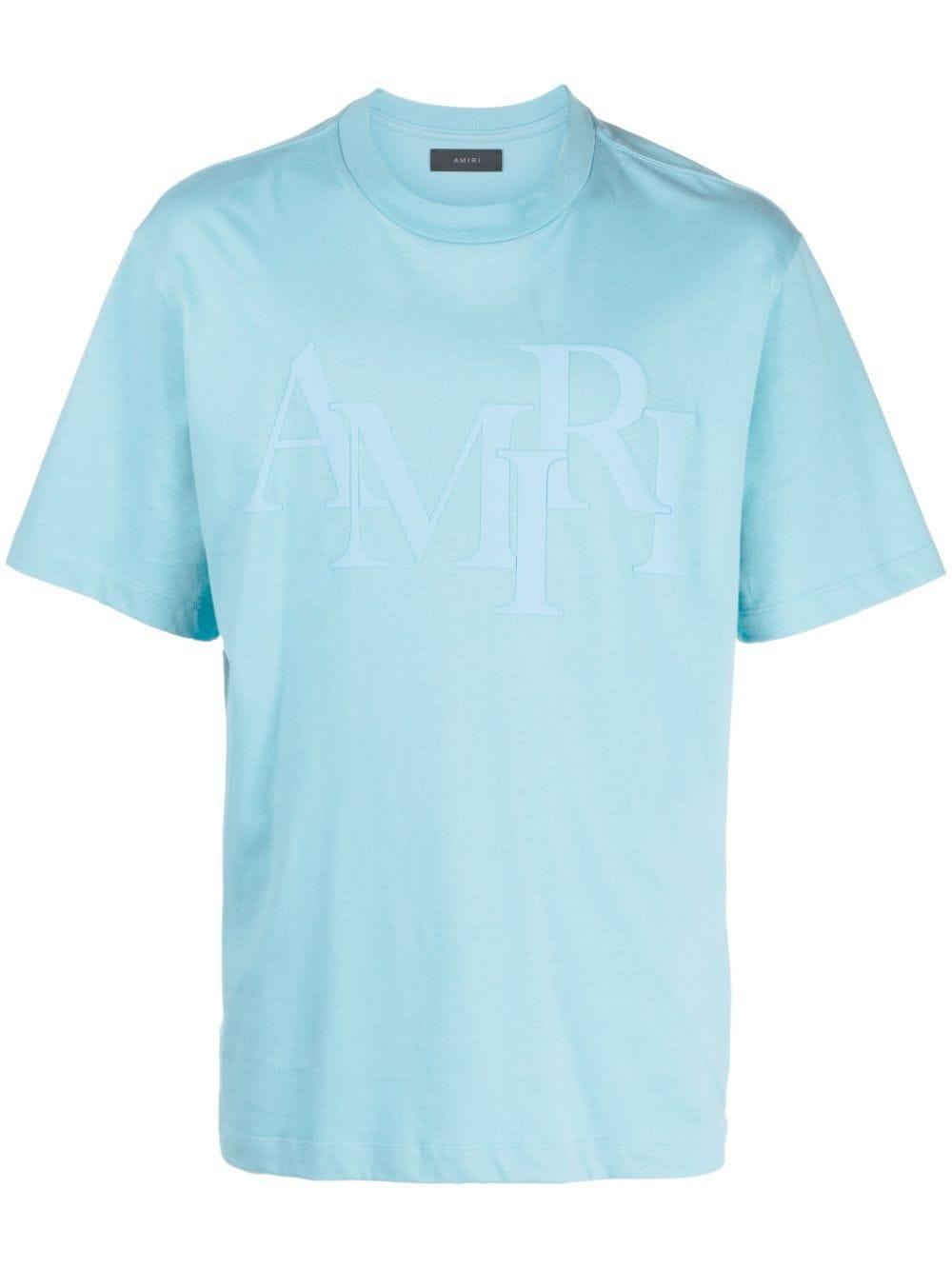 Blue Staggered T-shirt In Air Blue Product Image