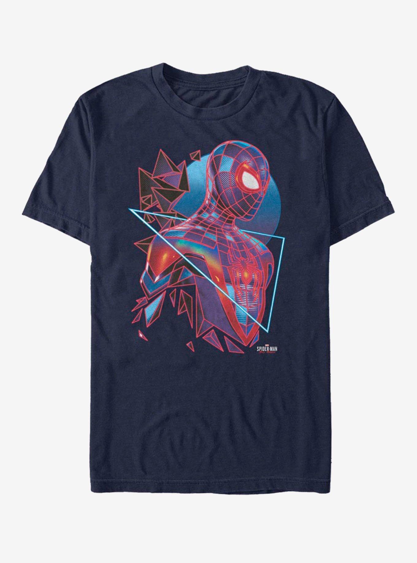 Marvel Spider-Man Eighties Style Miles Morales T-Shirt Product Image