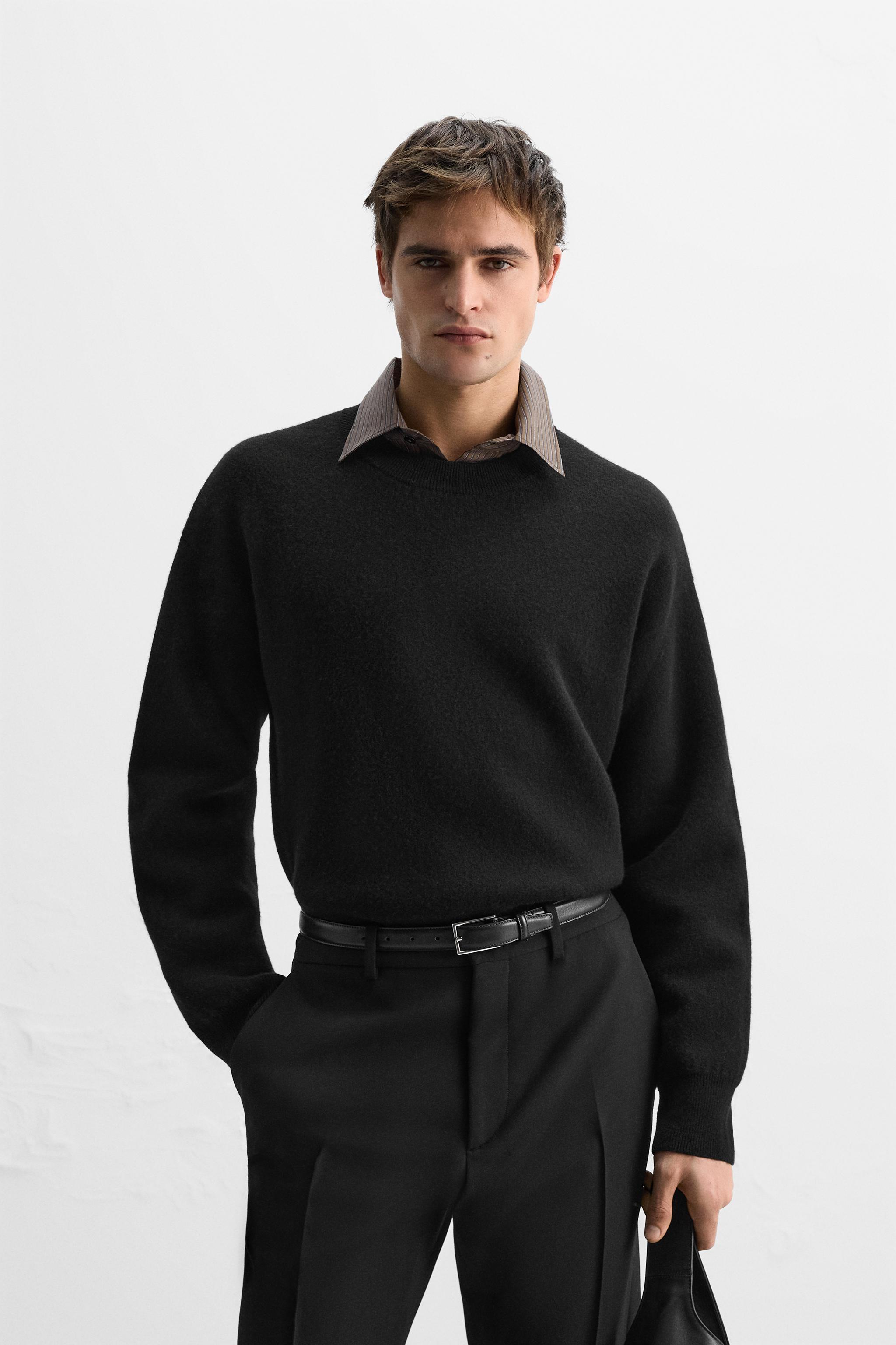 WOOL BLEND DENSE SWEATER Product Image