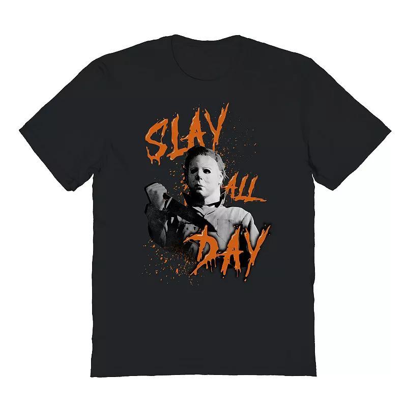 Mens Slay All Day Halloween Graphic Tee Product Image