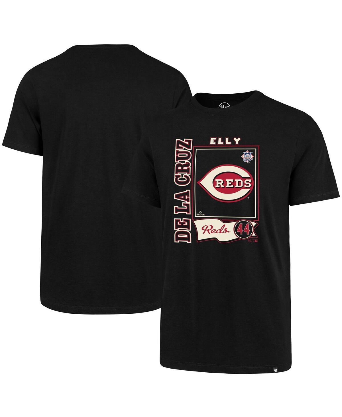 Mens 47 Brand Elly De La Cruz Black Cincinnati Reds Graphic T-Shirt Product Image