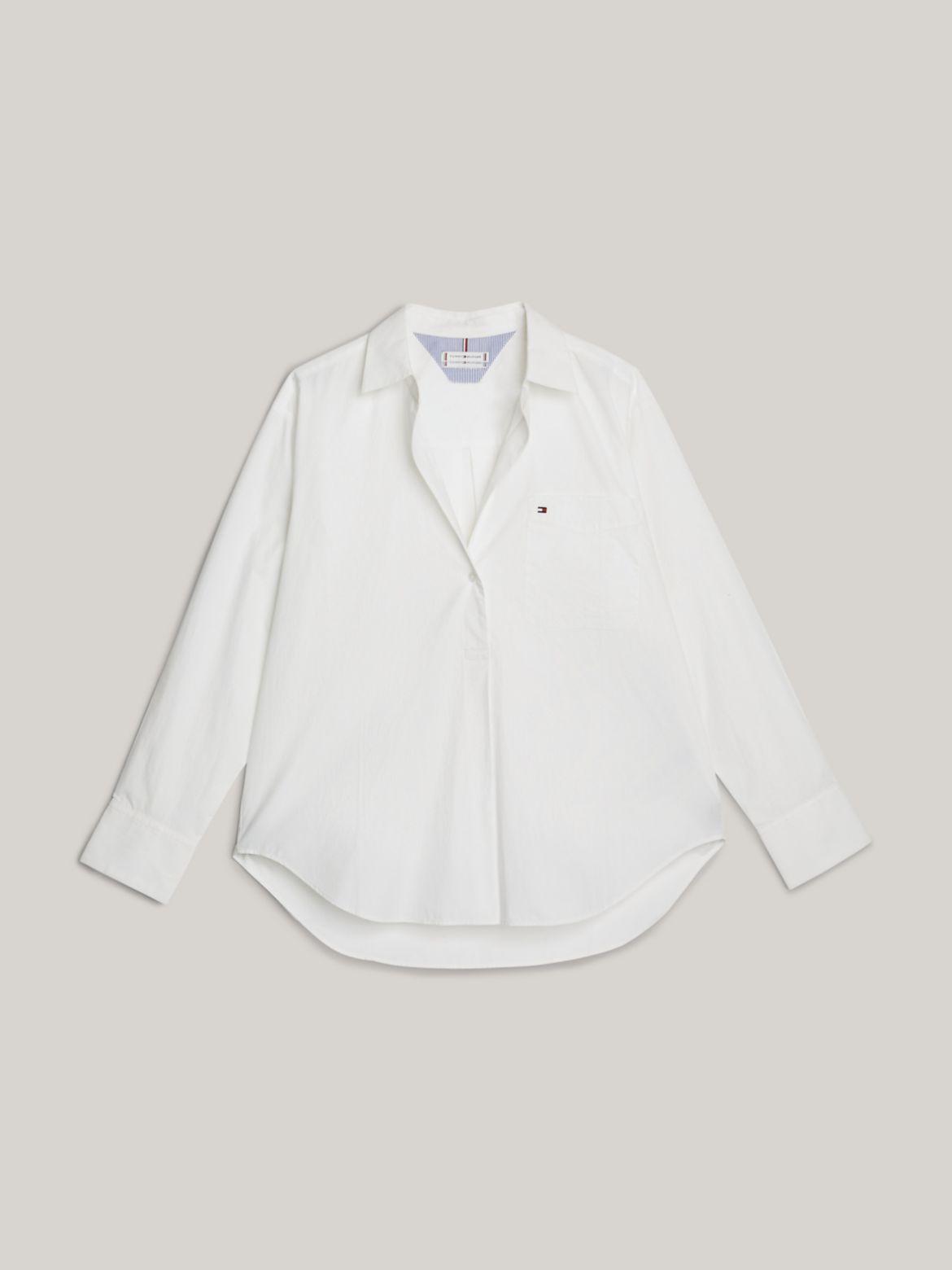 Tommy Hilfiger Women's Oversized Cotton Popover Shirt product image