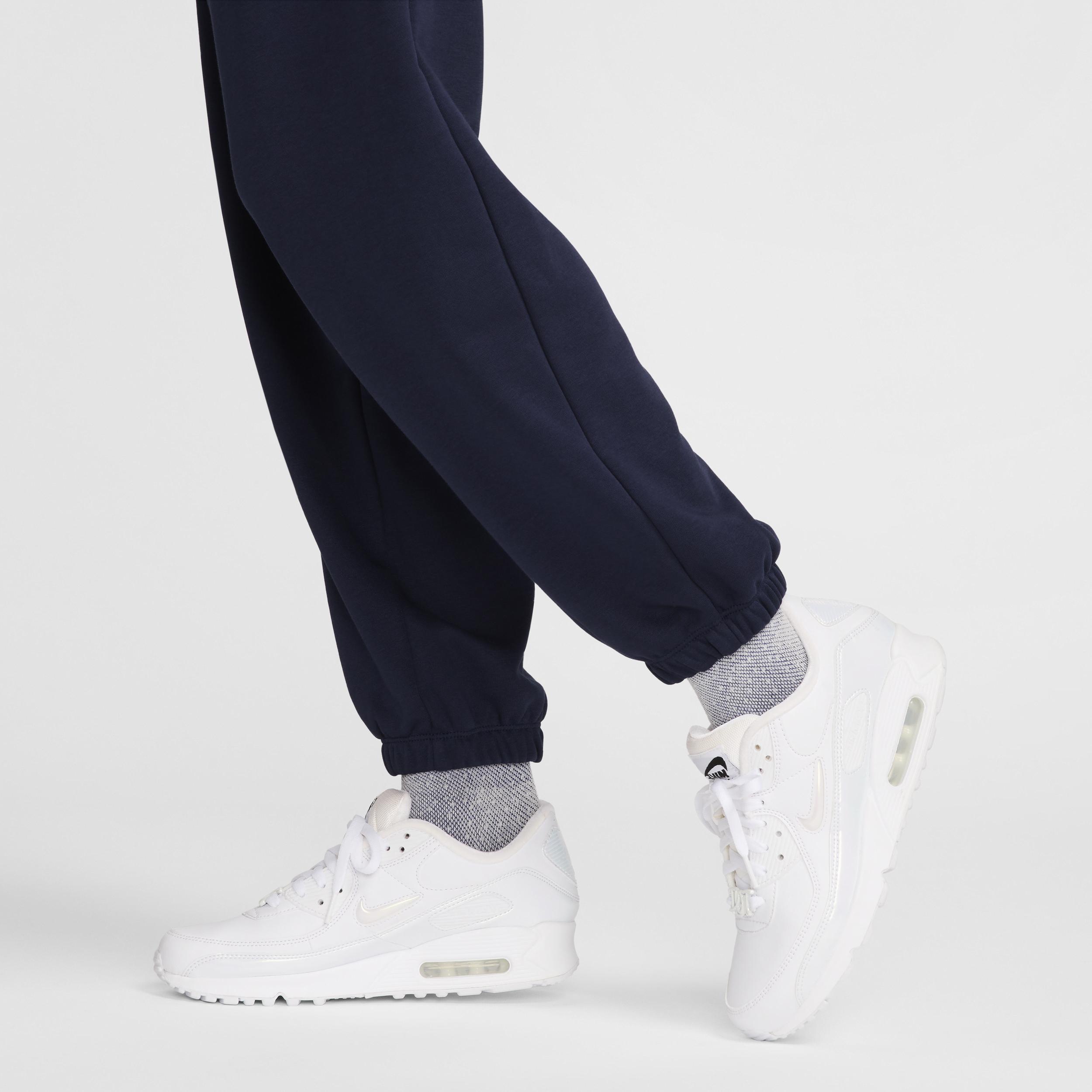 Womens Nike Sportswear Oversized Club Fleece Sweatpants Blue Product Image