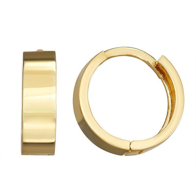 Forever 14K Gold Huggie Hoop Earrings, Womens Product Image