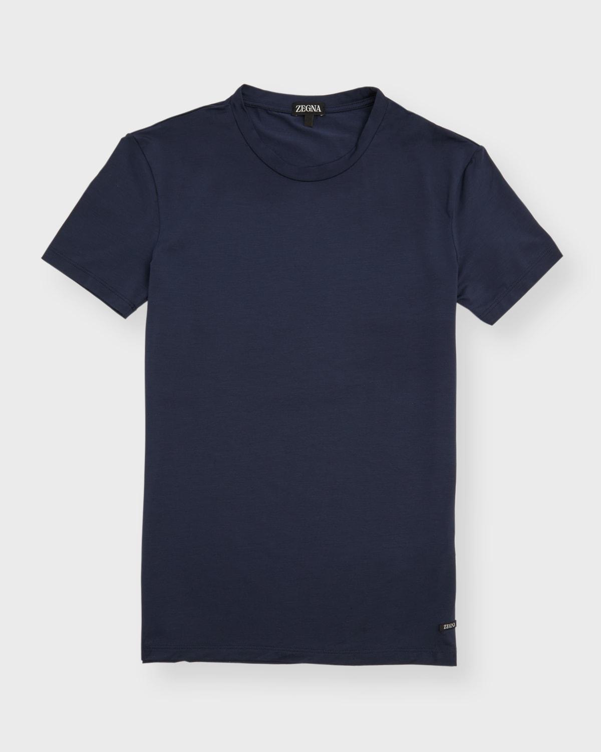 Mens Cotton Crewneck T-Shirt Product Image