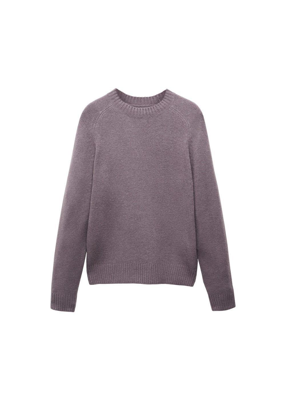 MANGO MAN - Knitted sweater with ribbed details lavenderMen Product Image