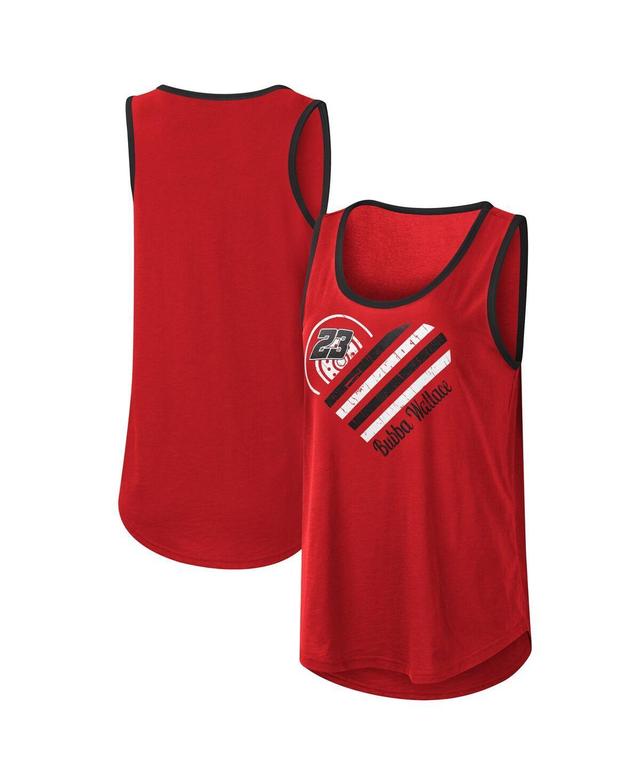 G-iii 4Her by Carl Banks Womens Red Bubba Wallace A Game Scoop Neck Tank Top Product Image