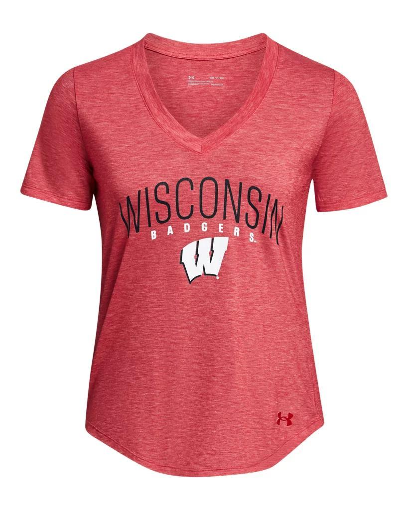 Women's UA Breezy Jersey Collegiate V-Neck T-Shirt Product Image