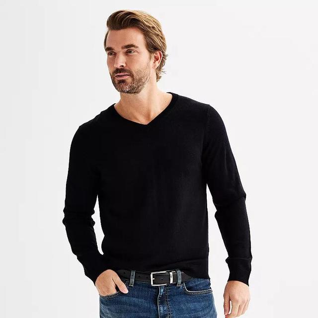 Mens Apt. 9 Merino Blend V-Neck Sweater Product Image