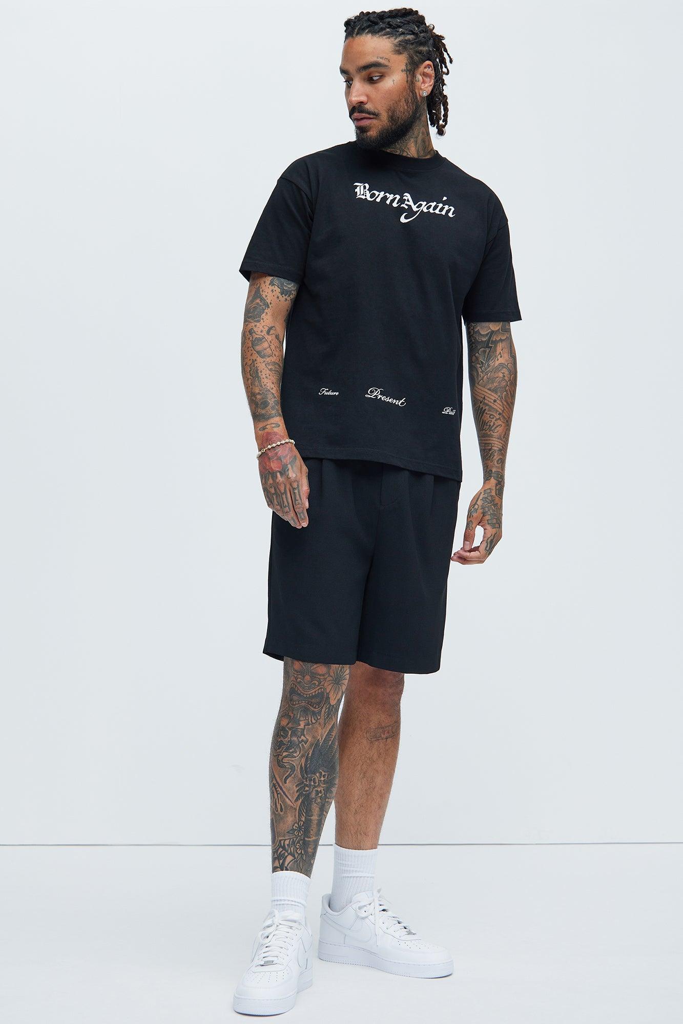 Born Again Oversize Short Sleeve Tee - Black Product Image