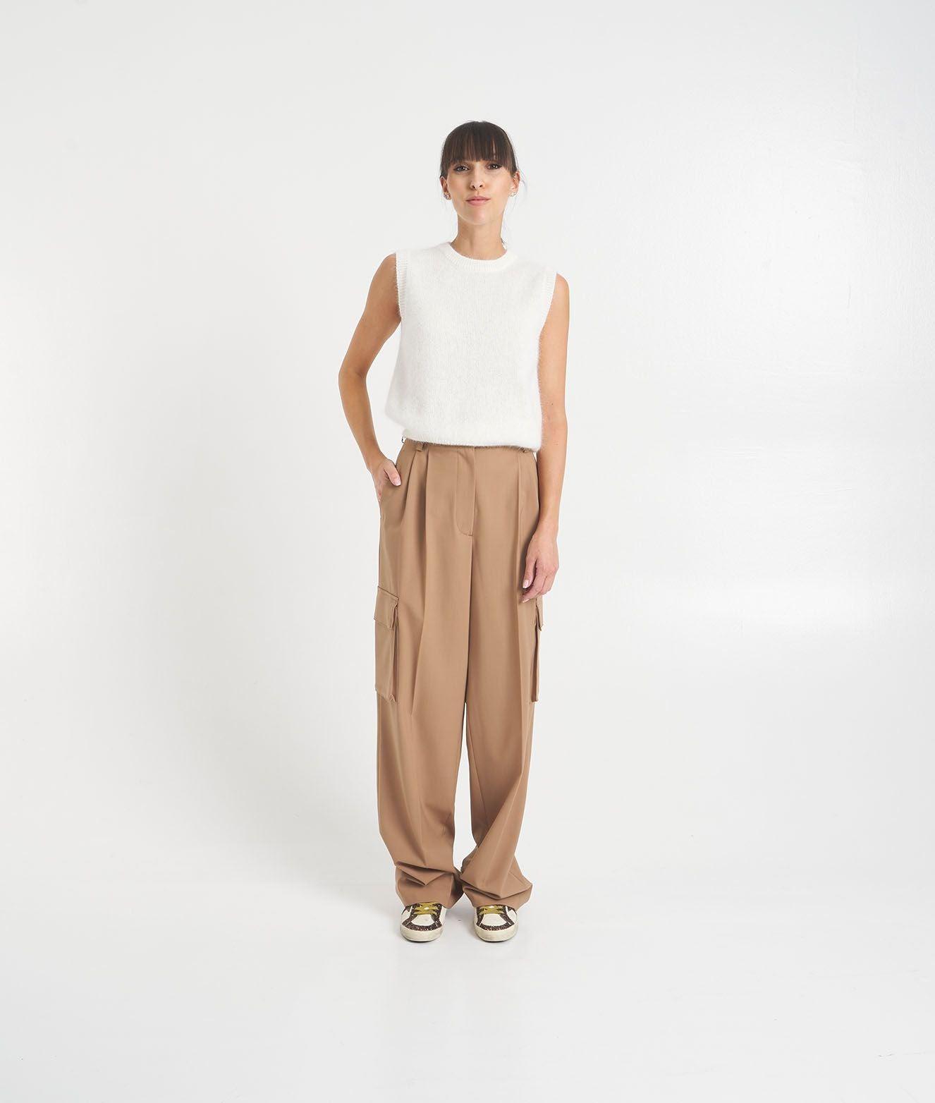 Pantaloni cargo con pieghe Female Product Image