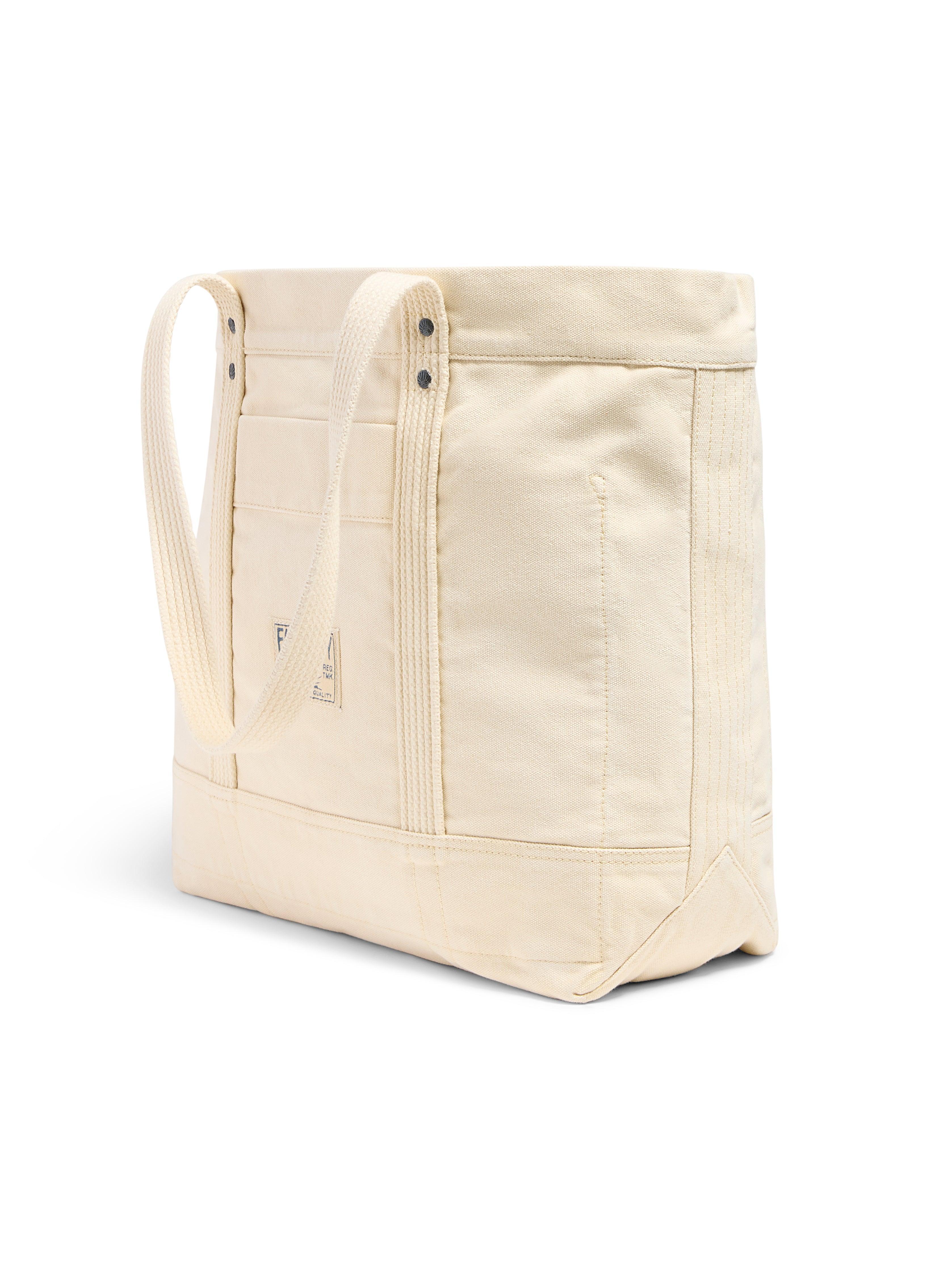 Large Sunwashed Canvas Tote - Ecru Female Product Image