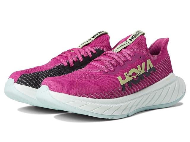 Hoka Women's Carbon X 3 (Festival Fuchsia/Black) Women's Shoes Product Image