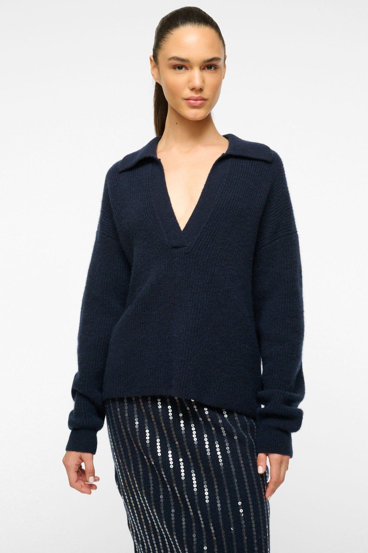 RUSTON SWEATER | NAVY Product Image