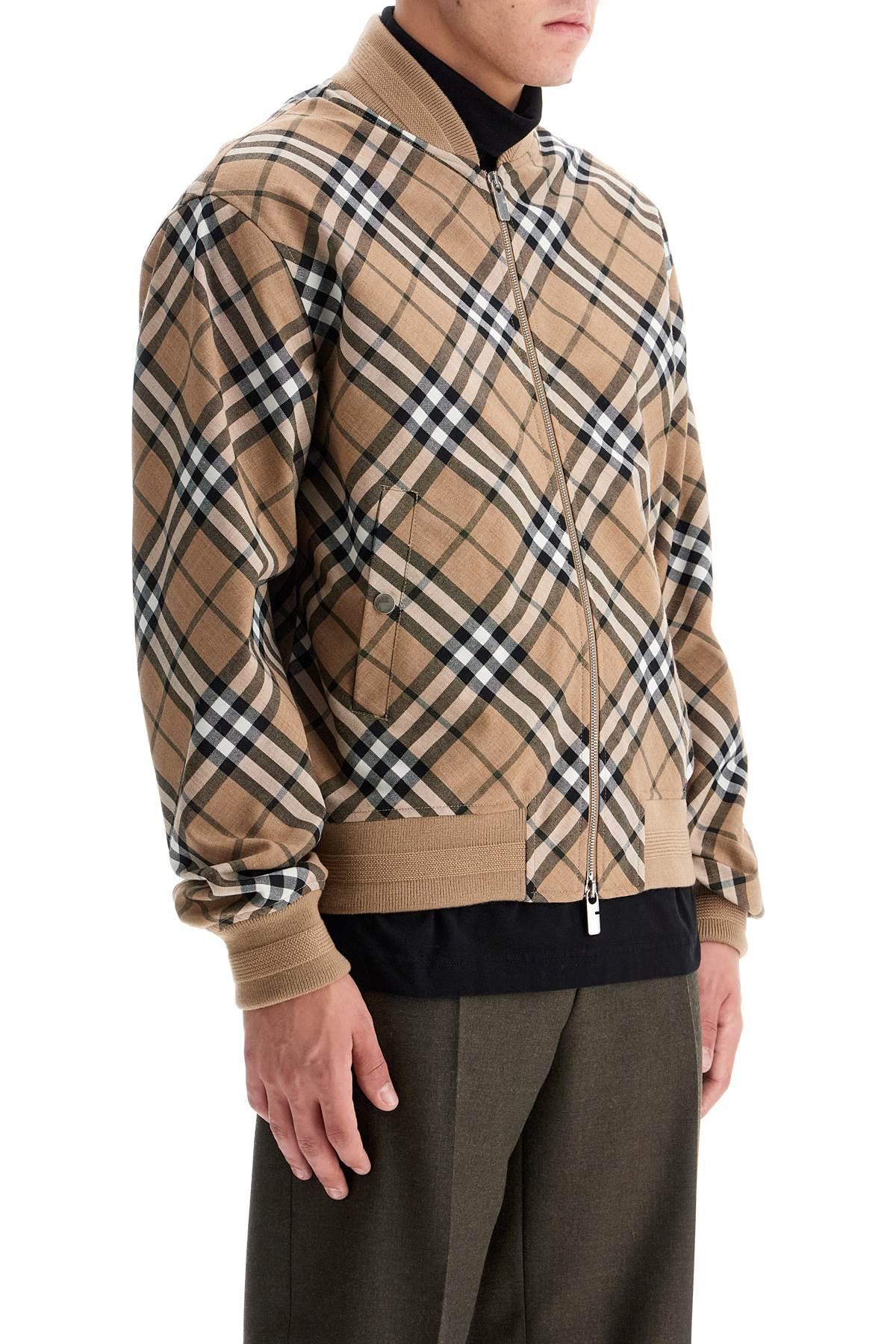 BURBERRY Ered Harrington Jacket In Wool Blend In Brown Product Image