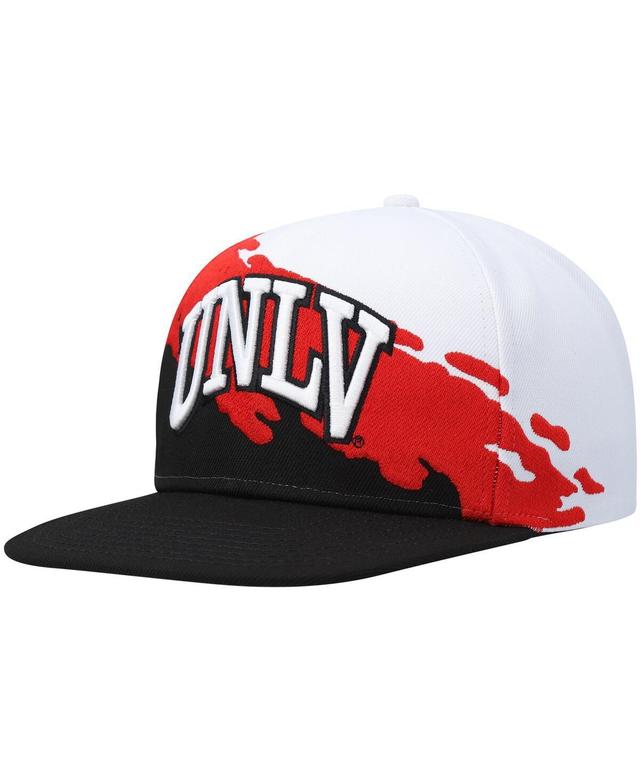 Mens Mitchell & Ness Black Unlv Rebels Paintbrush Snapback Hat - Black Product Image