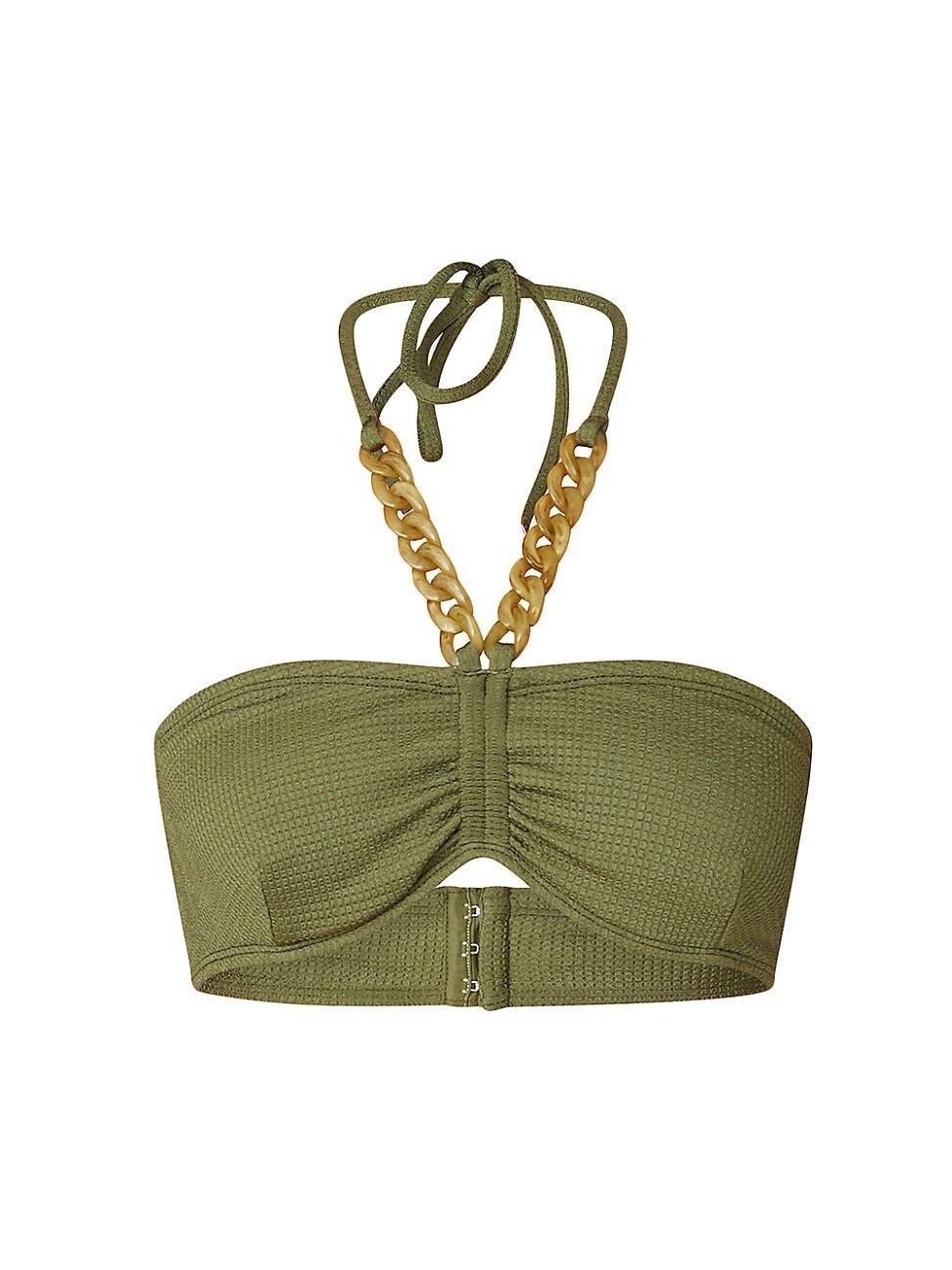 Womens Chainlink Bandeau Bikini Top Product Image