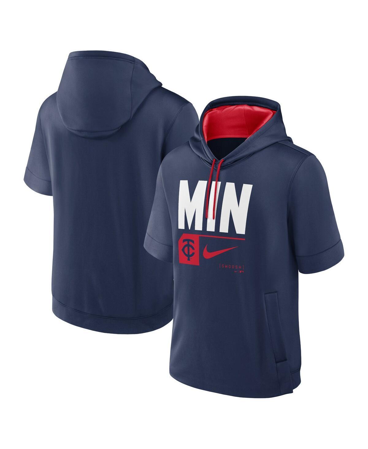 Milwaukee Brewers Tri Code Lockup Nike Mens MLB Short-Sleeve Pullover Hoodie Product Image