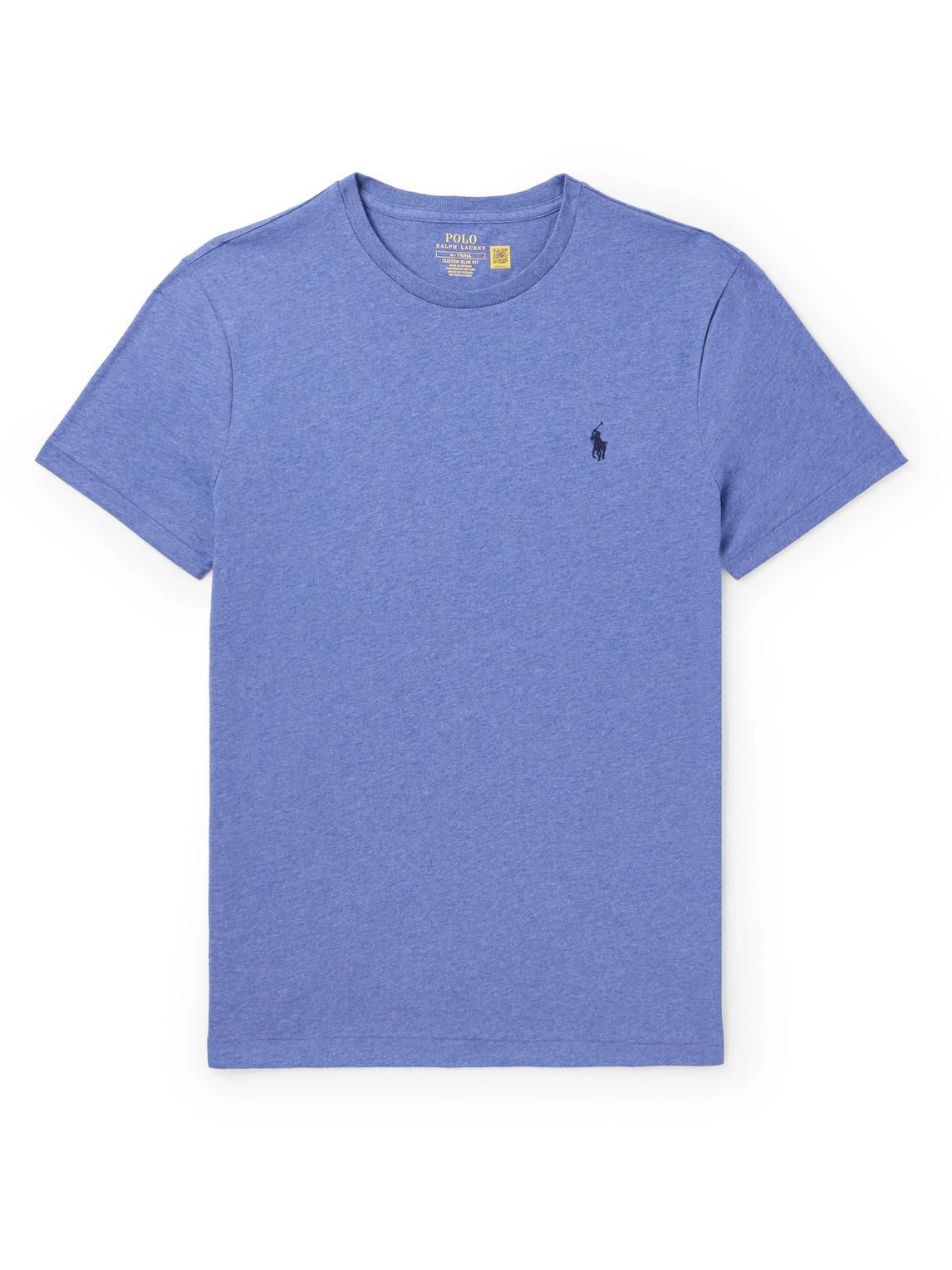 POLO RALPH LAUREN Short Sleeve Solid Tee In Blue Product Image