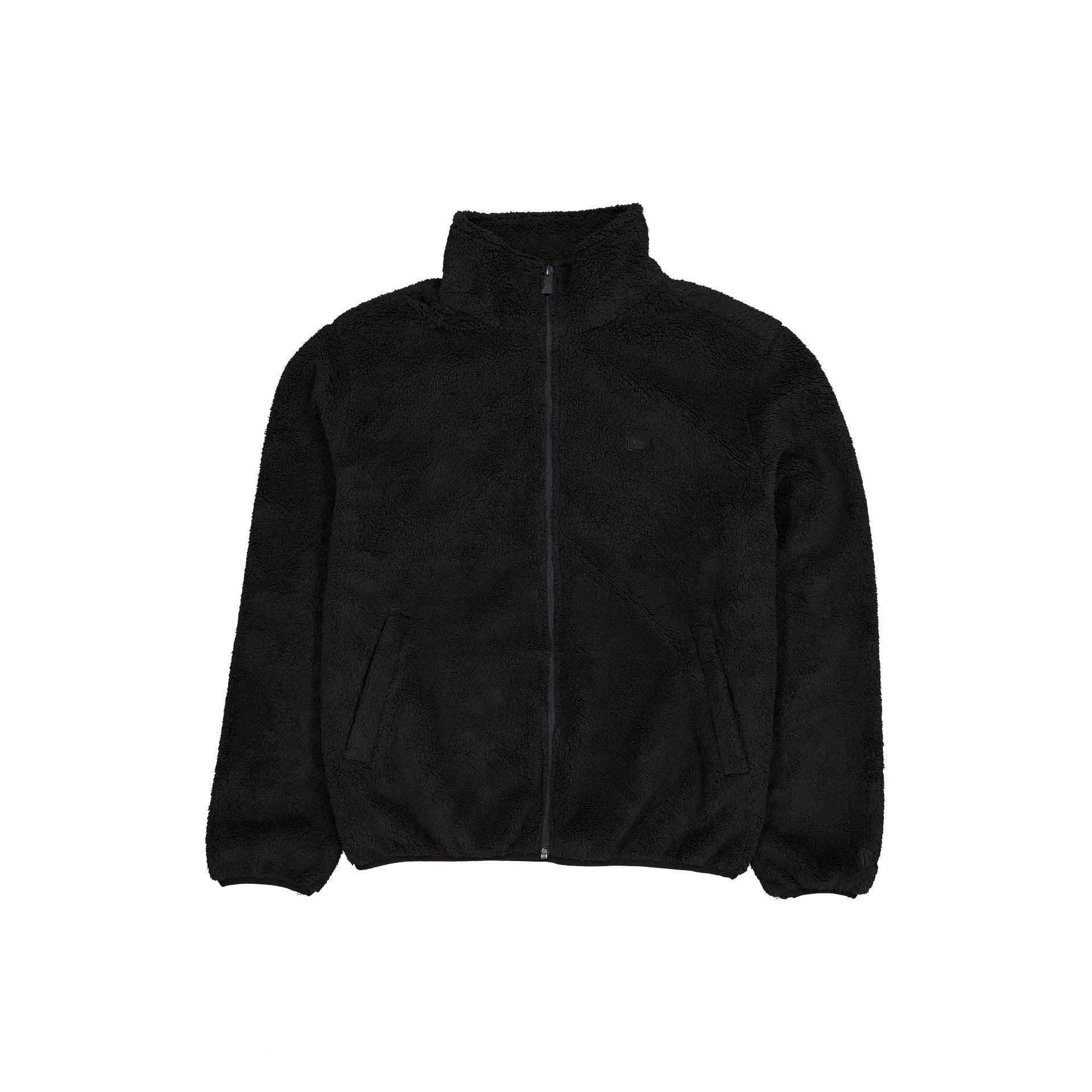 New Era Black Sherpa Jacket Male Product Image