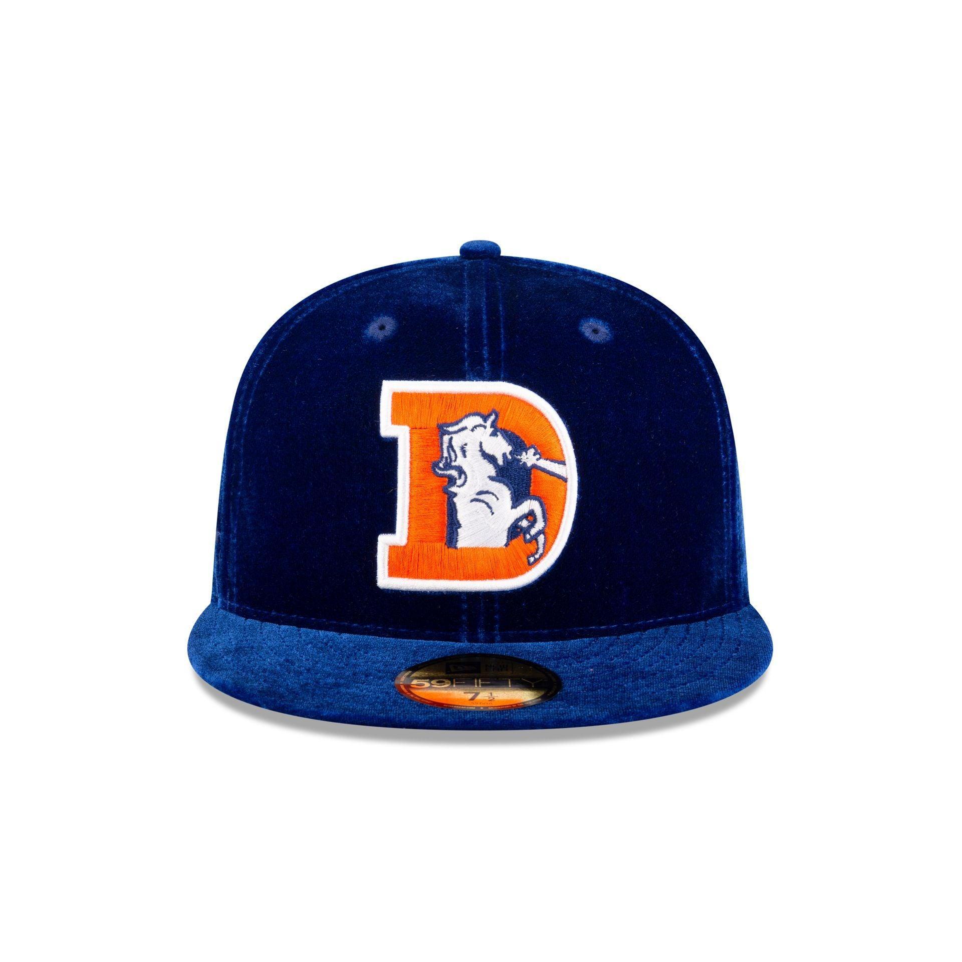 Just Caps Velvet Historic Denver Broncos 59FIFTY Fitted Hat Male Product Image