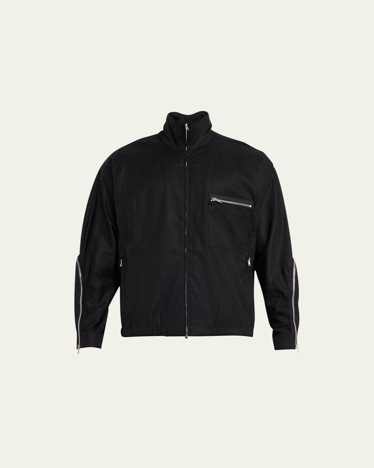 Mens Curve-Zip Blouson Jacket Product Image