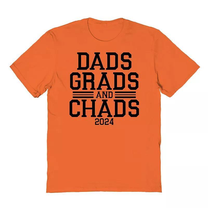 Mens COLAB89 by Threadless Dads Grad And Chads 2024 Graduate Graphic Tee Product Image