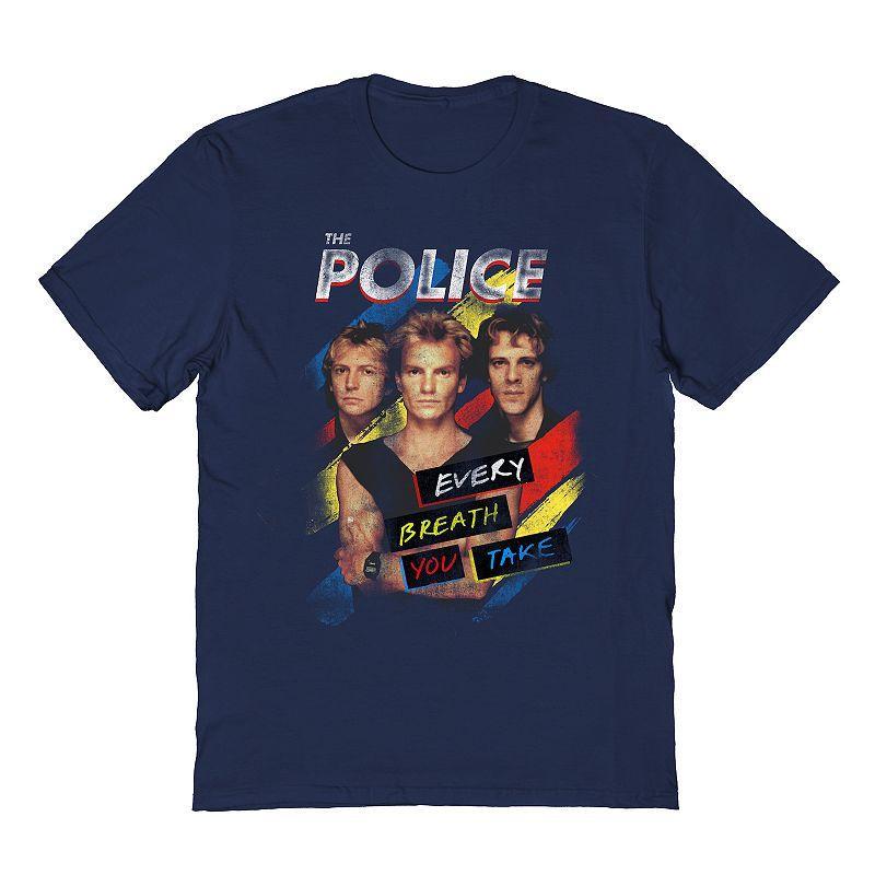 Mens The Police Tee Blue Product Image