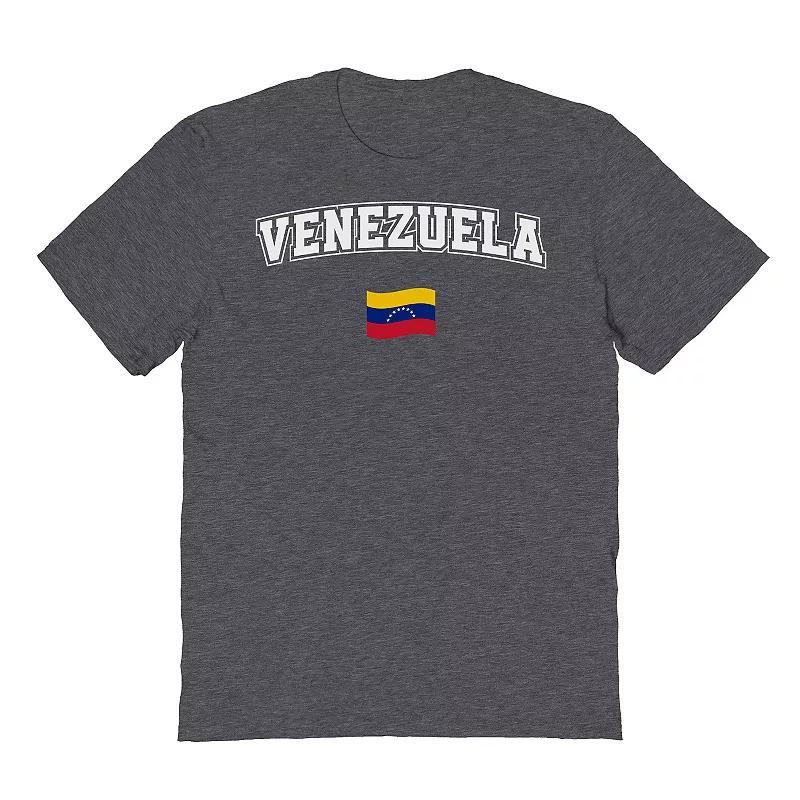 Mens Venezuela Flag Graphic Tee Dark Grey Product Image