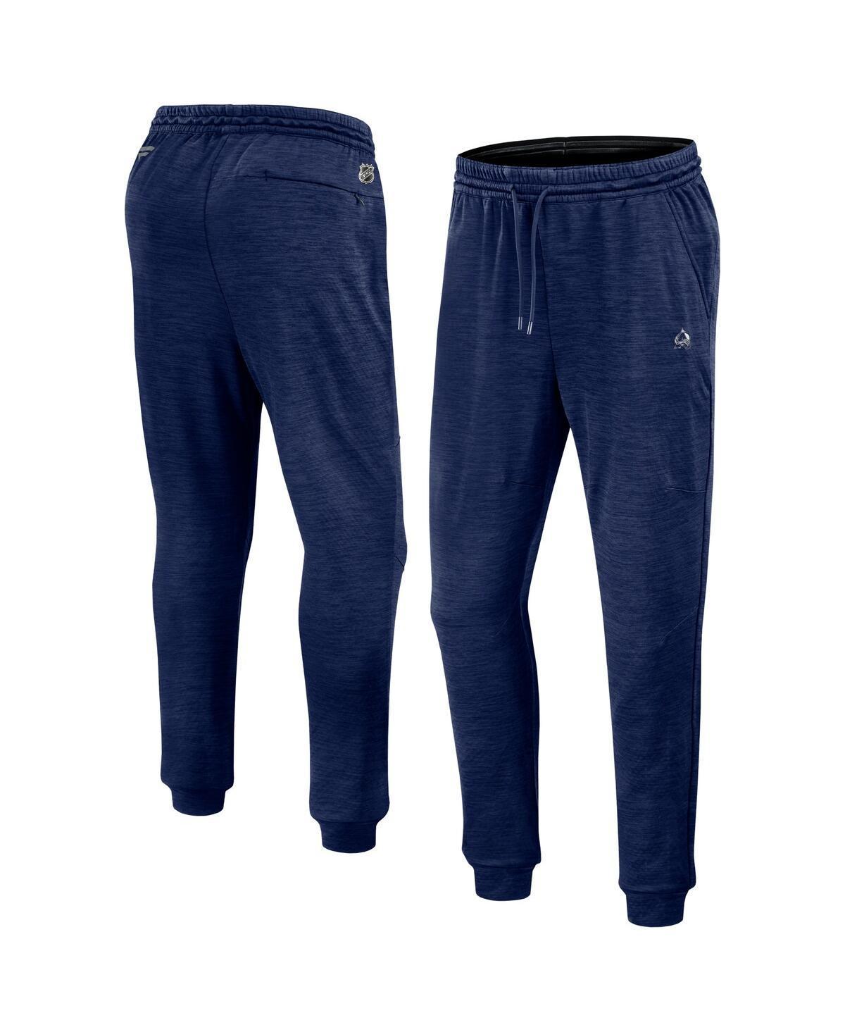 Mens Fanatics Heather Navy Colorado Avalanche Authentic Pro Fleece Sweatpants Product Image