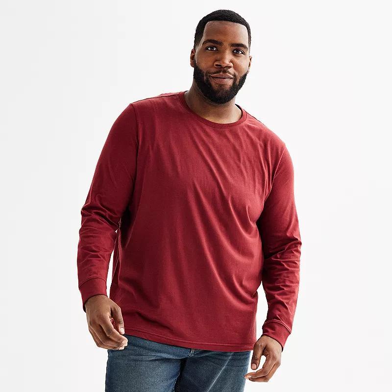 Big & Tall Sonoma Goods For Life Crewneck Tee, Mens Blue Product Image