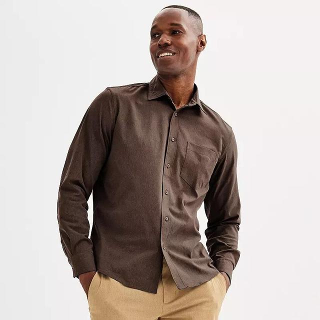 Mens FLX Performance Untucked-Fit Long Sleeve Button Down Shirt Product Image