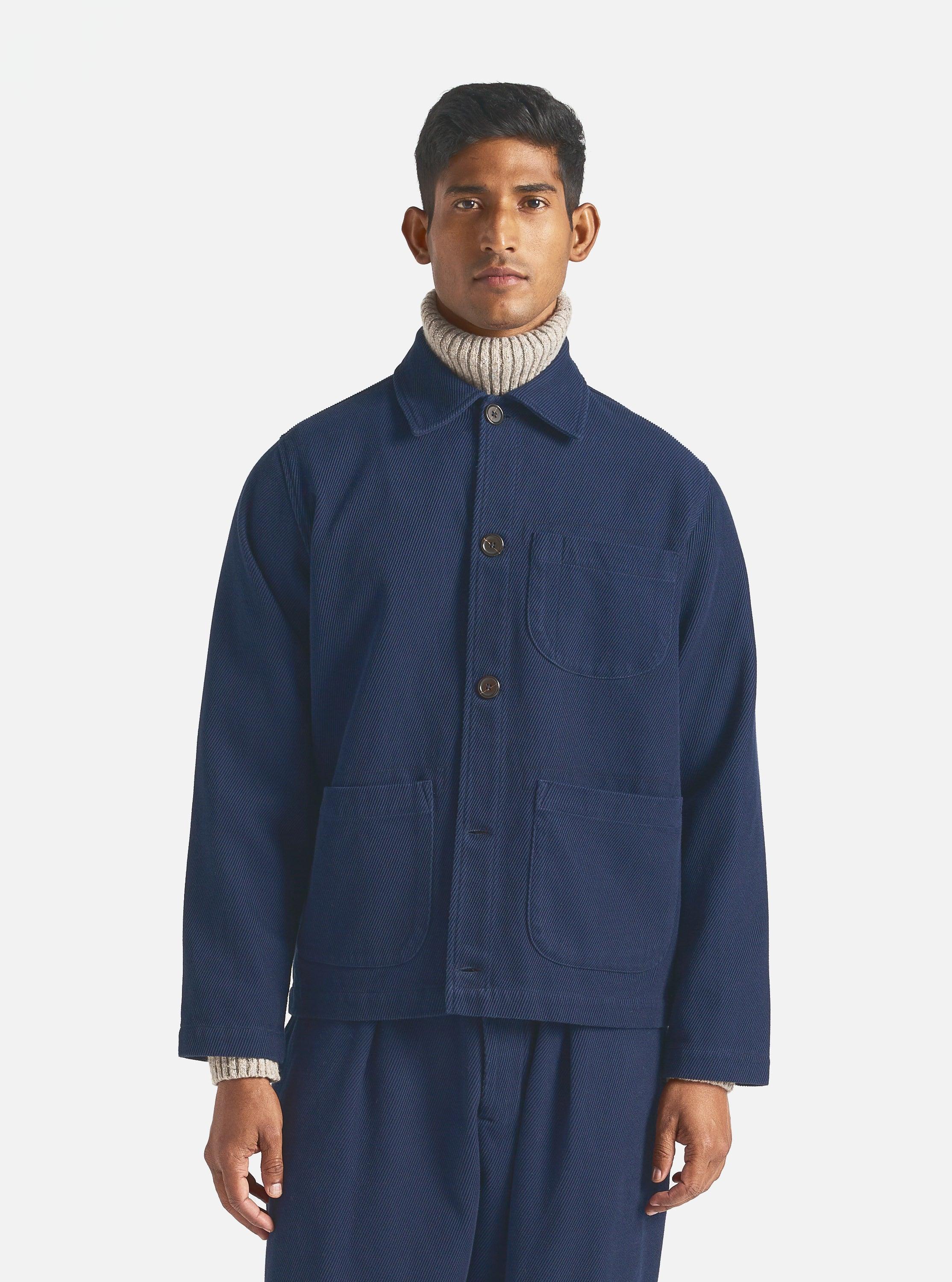 Universal Works Field Jacket in Navy Super Twill Product Image