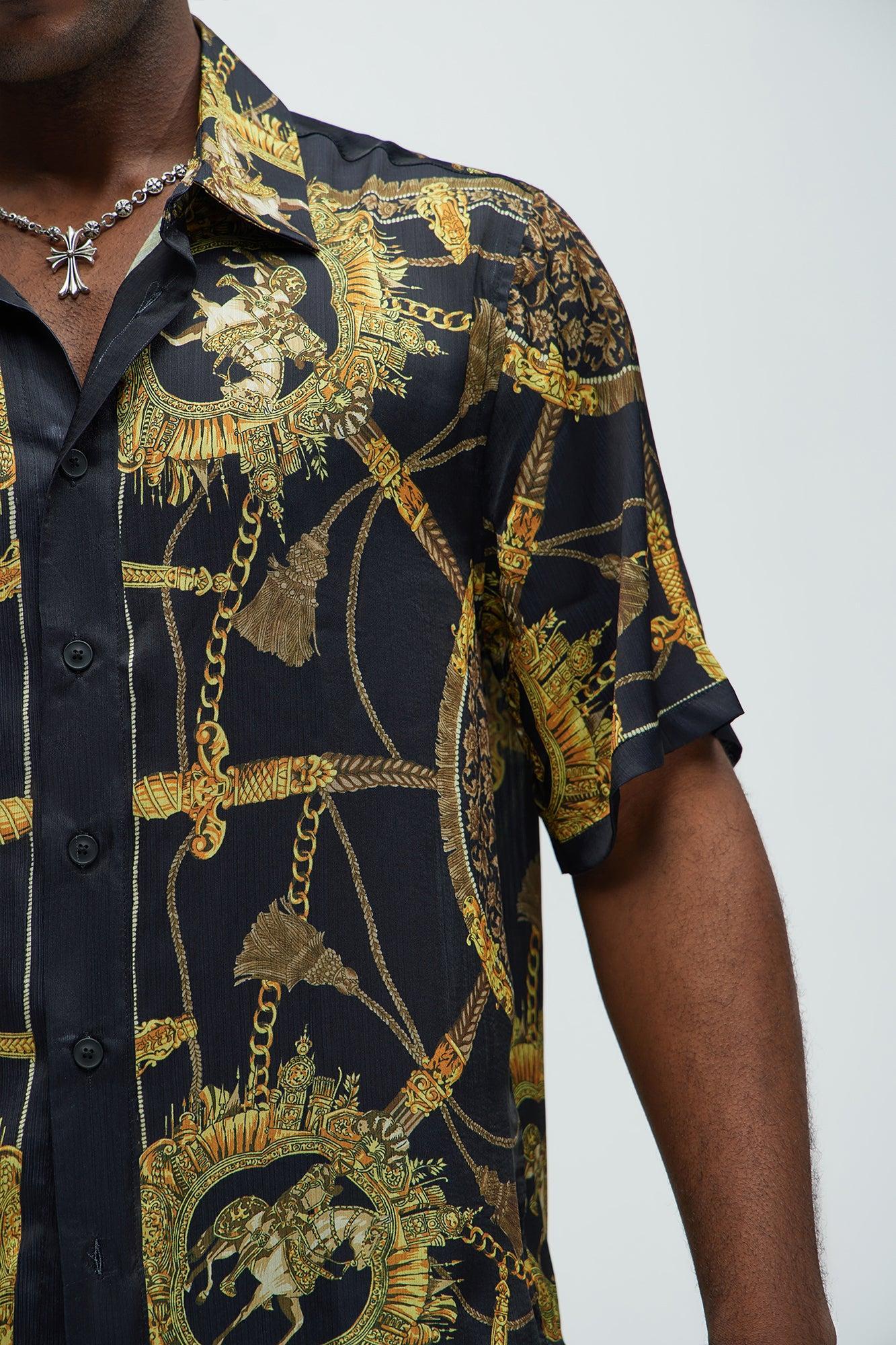 Del Corso Printed Shirt - Black/combo Product Image