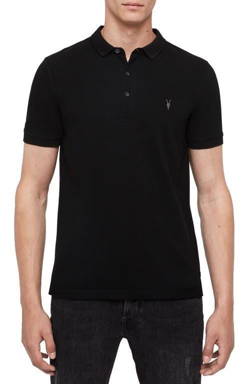 AllSaints Reform Slim Fit Cotton Polo Product Image