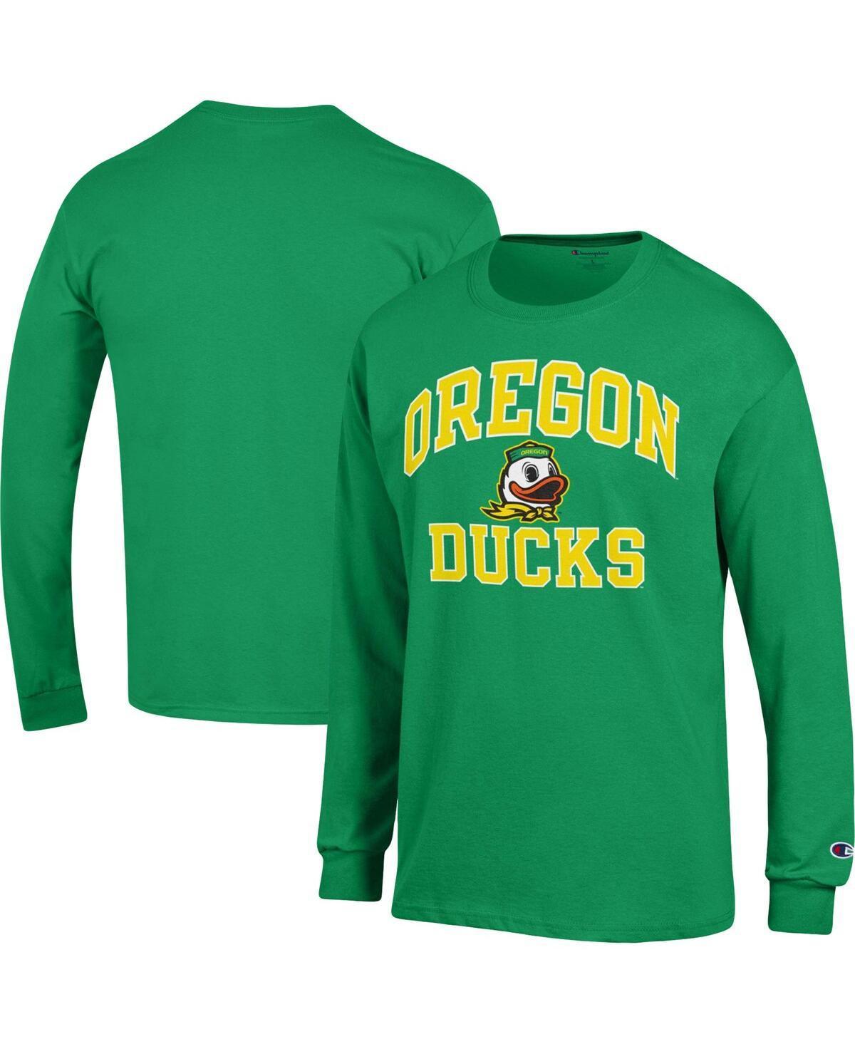 Mens Champion Green Oregon Ducks High Motor Long Sleeve T-shirt Product Image