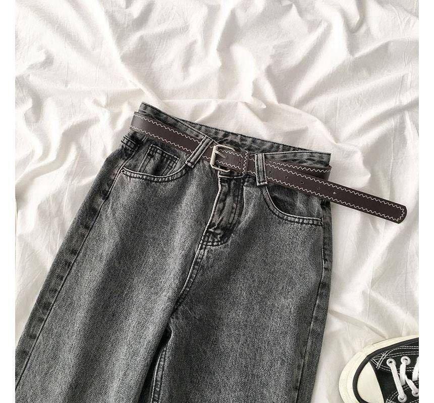 High Waist Tapered Jeans Product Image