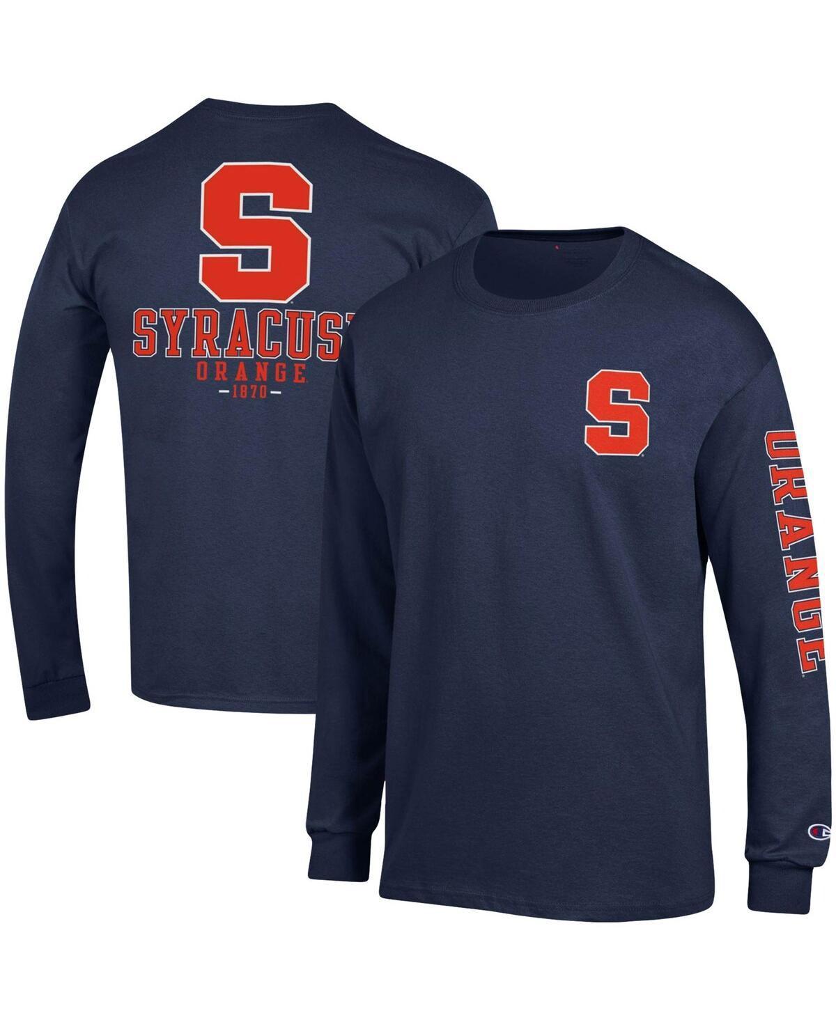 Mens Champion Black Oklahoma State Cowboys Team Stack Long Sleeve T-Shirt Product Image