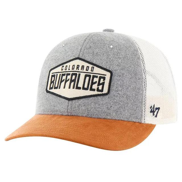 Mens 47 Heather Gray Colorado Buffaloes Drover Trucker Adjustable Hat Product Image