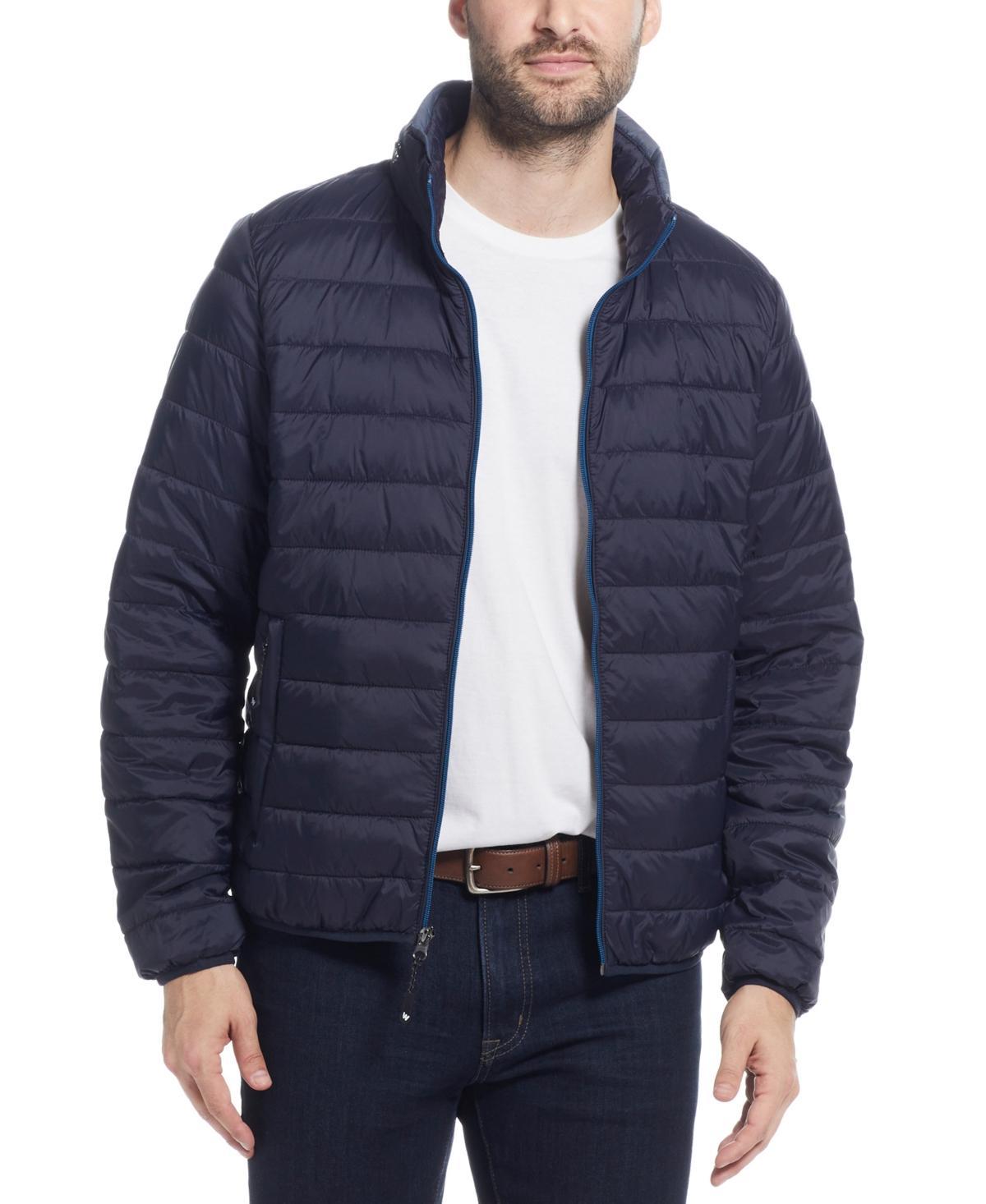 Weatherproof Mens Packable Neck Pillow Zip-Front Quilted Jacket Product Image