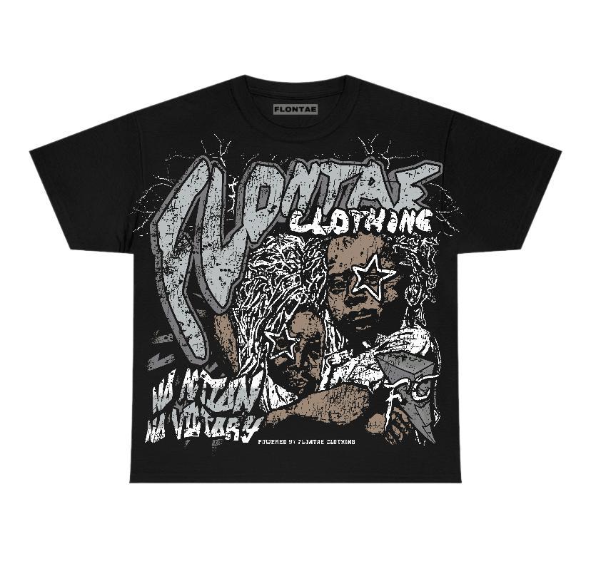 Wolf Grey 12s Flontae T-Shirt No Action Graphic Product Image