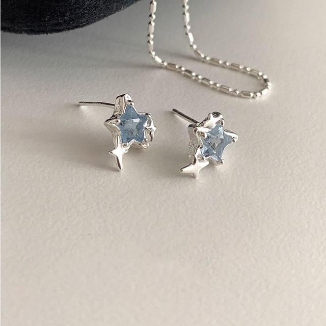 Star Rhinestone Alloy Stud Earring Product Image